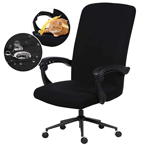 Smart Home Water Resistant Stretch Computer Office Chair Cover with heavy-duty Zipper Kit