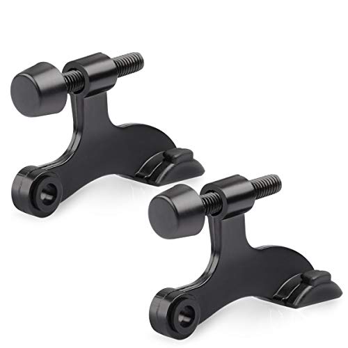 Modern HOMOTEK 2 Pack Hinge Pin Black Door Stopper,Adjustable Deluxe Kit