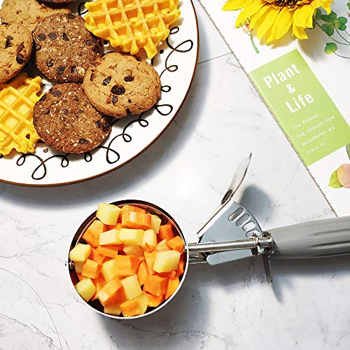 upgraded Saebye Portion Scoop - #8 (4 oz) - Disher, Large for Daily Use