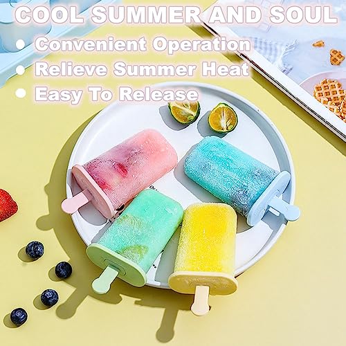 Minimalist Popsicle Molds Set 6 Pieces Ice Popsicle Collection